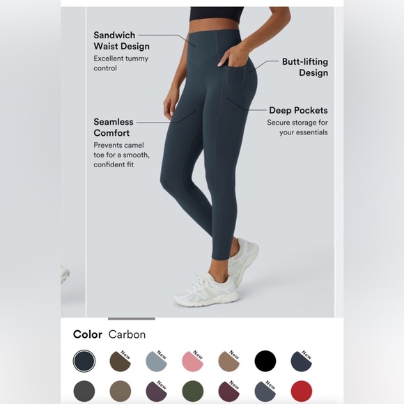 Halara SoCinched High Waste Butt Lifting Tummy Control Leggings - Picture 2 of 3